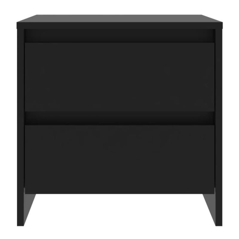 Nachttisch Schwarz 45x34,5x44,5 cm Holzwerkstoff