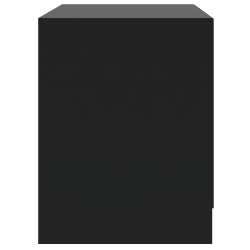 Nachttisch Schwarz 45x34,5x44,5 cm Holzwerkstoff