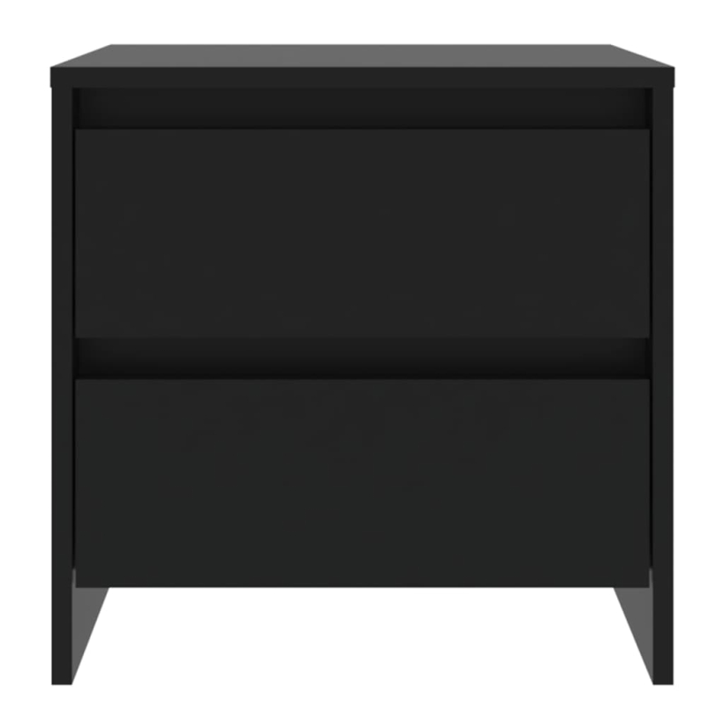 Nachttische 2 Stk. Schwarz 45x34,5x44,5 cm Holzwerkstoff