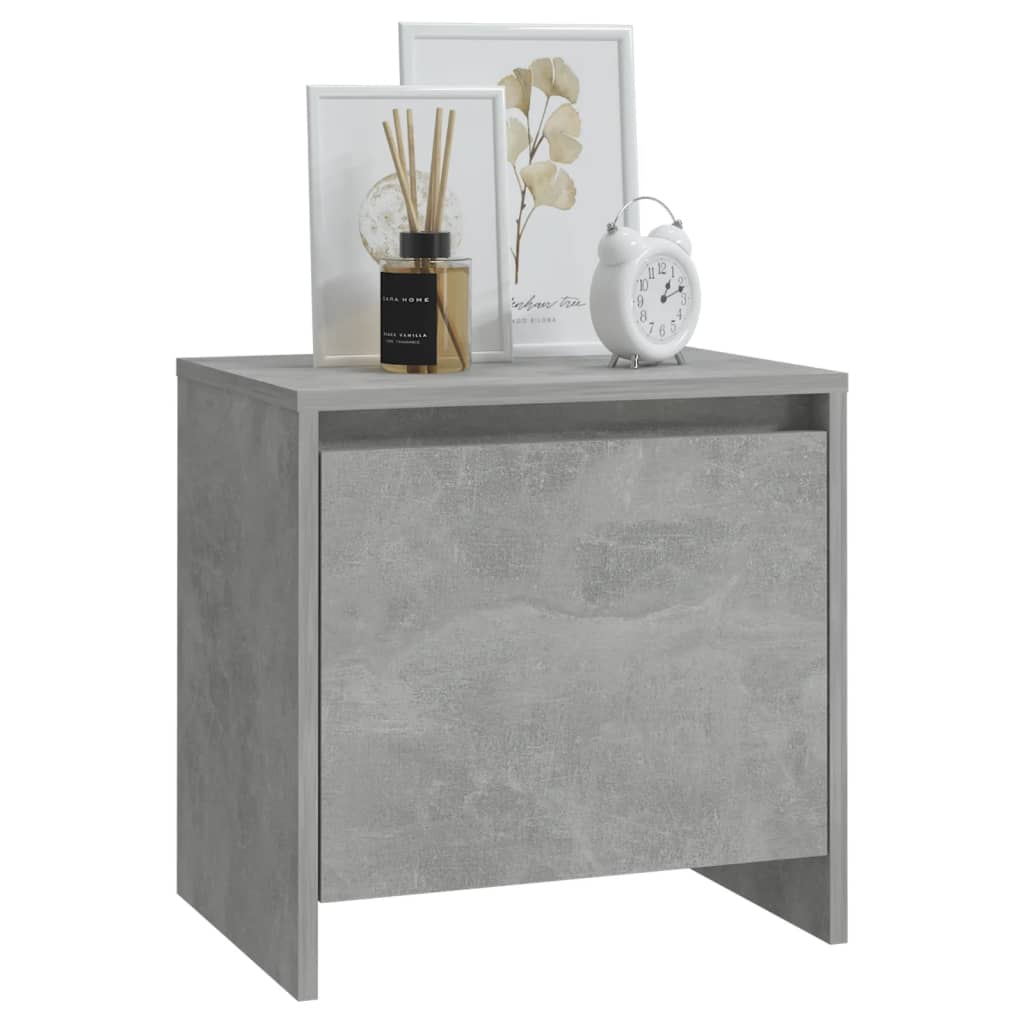 Nachttisch Betongrau 45x34x44,5 cm Holzwerkstoff