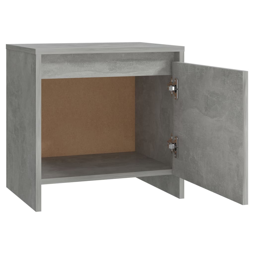 Nachttisch Betongrau 45x34x44,5 cm Holzwerkstoff