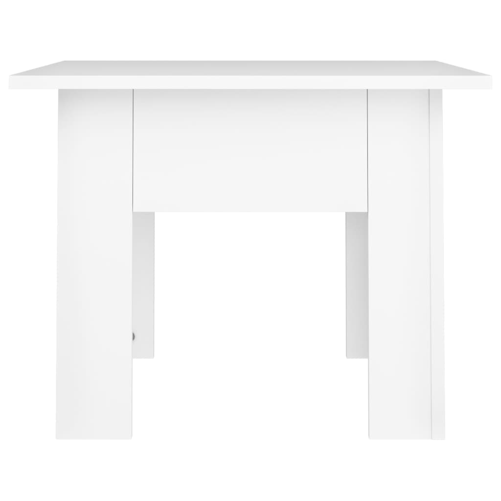 Couchtisch Weiß 55x55x42 cm Holzwerkstoff