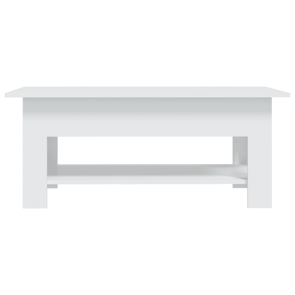 Couchtisch Weiß 102x55x42 cm Holzwerkstoff