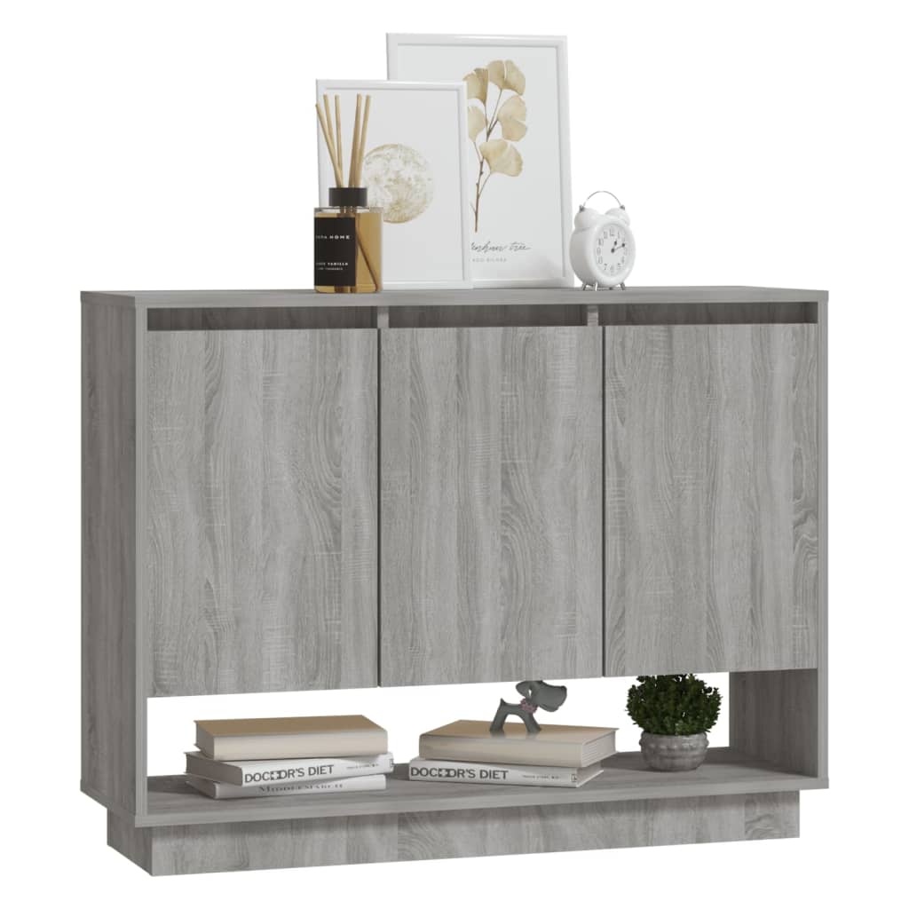 Sideboard Grau Sonoma 97x31x75 cm Holzwerkstoff