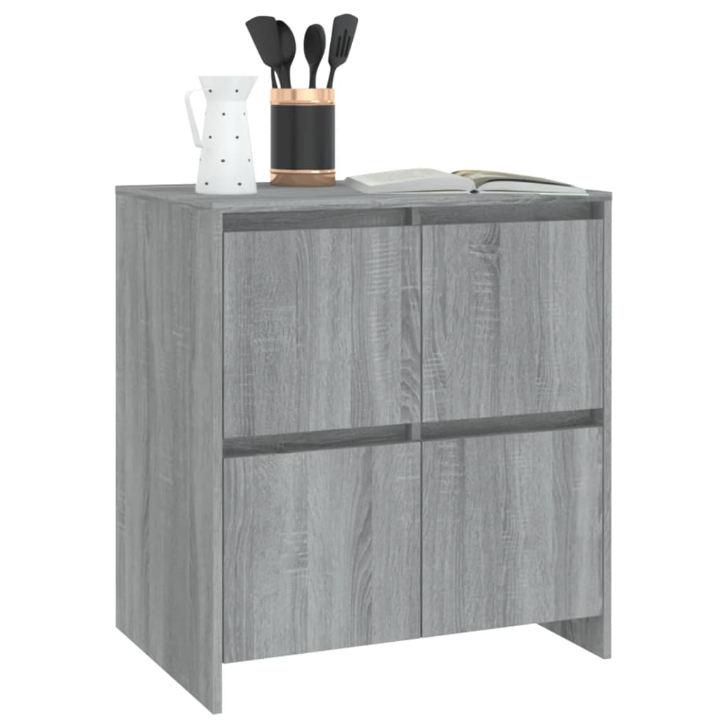 Sideboard Grau Sonoma 70x41x75 cm Holzwerkstoff