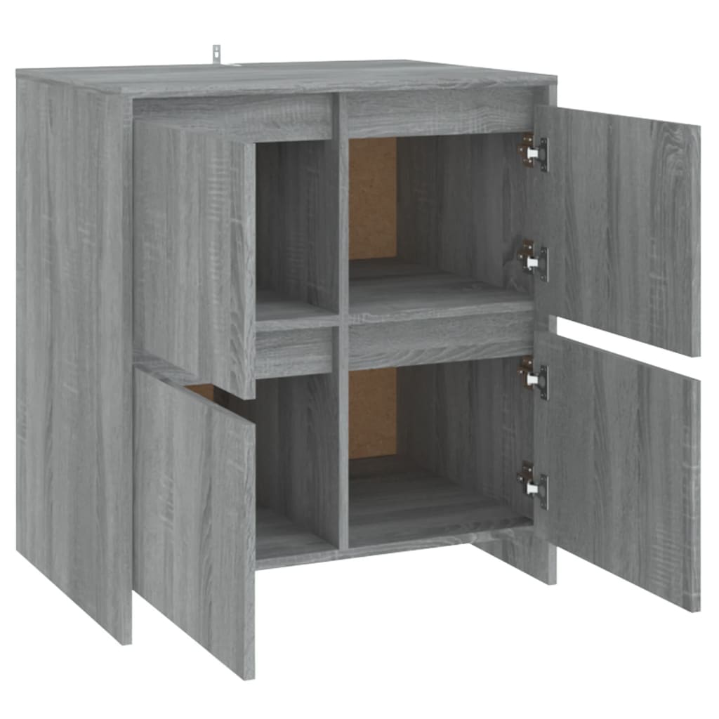 Sideboard Grau Sonoma 70x41x75 cm Holzwerkstoff