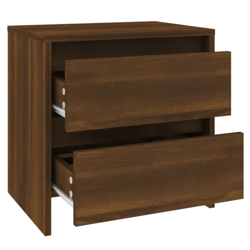 Nachttisch Braun Eichen-Optik 45x34,5x44,5 cm Holzwerkstoff