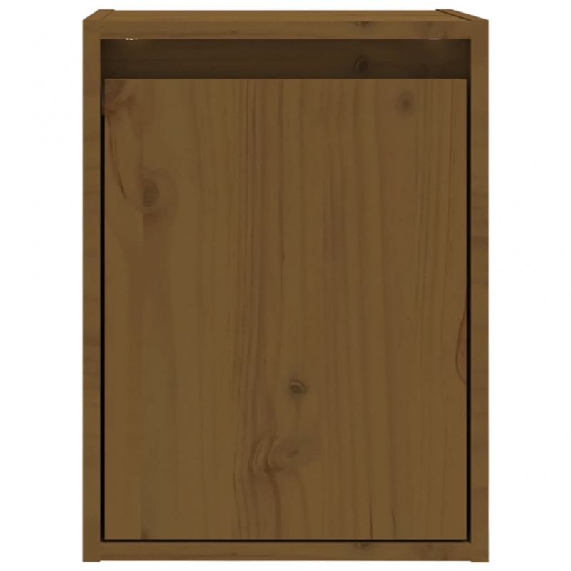 Wandschrank Honigbraun 30x30x40 cm Massivholz Kiefer