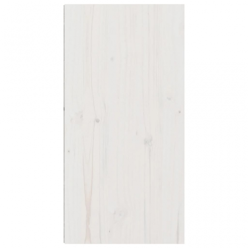 Wandschränke 2 Stk. Weiß 30x30x60 cm Massivholz Kiefer