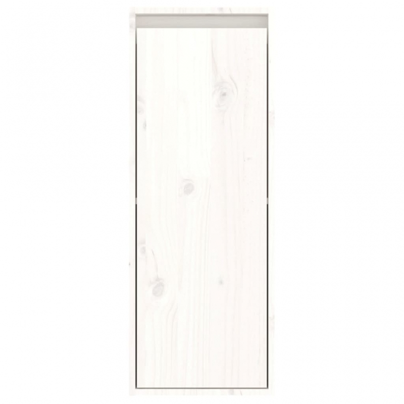 Wandschränke 2 Stk. Weiß 30x30x80 cm Massivholz Kiefer