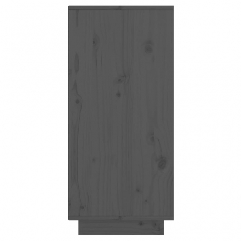 Sideboard Grau 60x34x75 cm Massivholz Kiefer