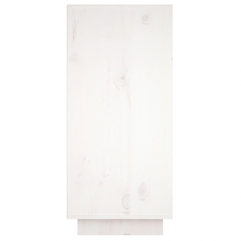 Sideboard Weiß 60x34x75 cm Massivholz Kiefer