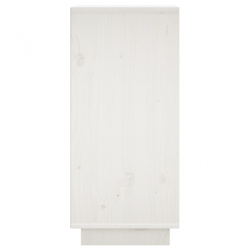 Sideboards 2 Stk. Weiß 31,5x34x75 cm Massivholz Kiefer