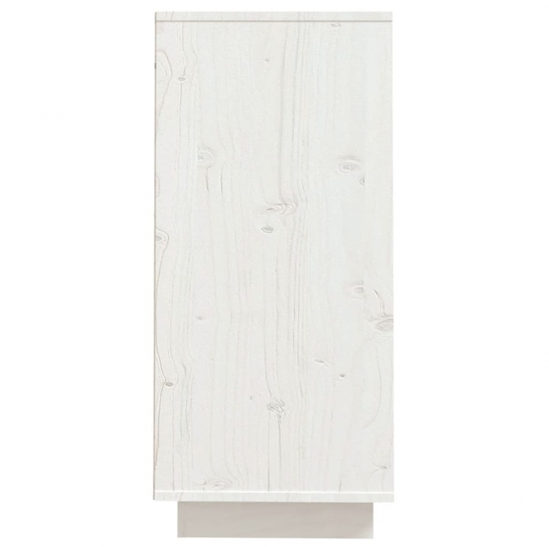 Sideboard Weiß 60x34x75 cm Massivholz Kiefer