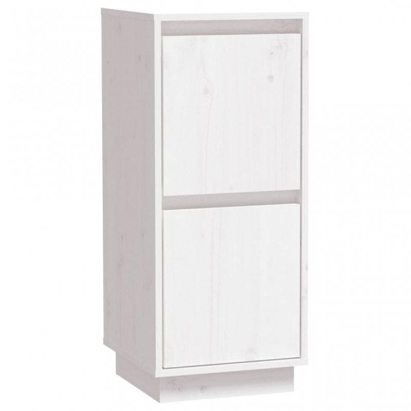 Sideboard Weiß 31,5x34x75 cm Massivholz Kiefer