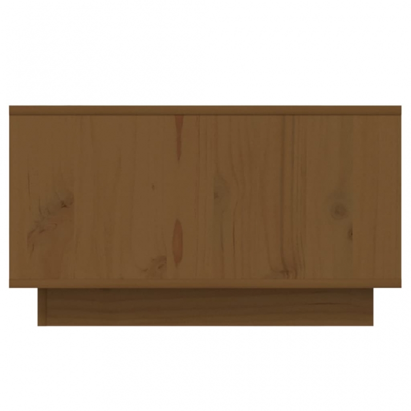 Couchtisch Honigbraun 55x56x32 cm Massivholz Kiefer