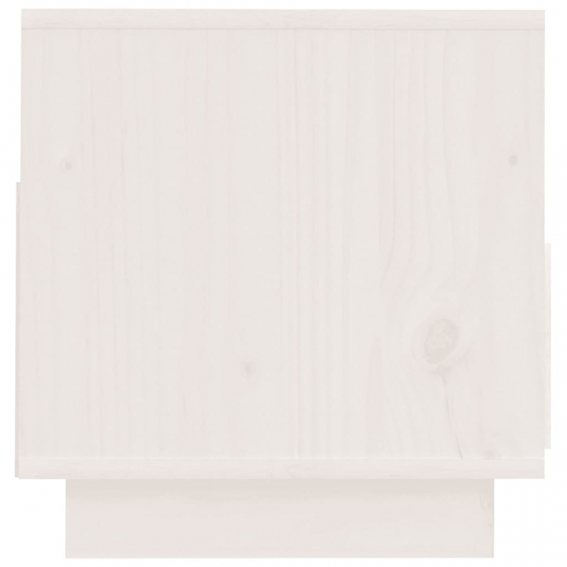 TV-Schrank Weiß 60x35x37 cm Massivholz Kiefer