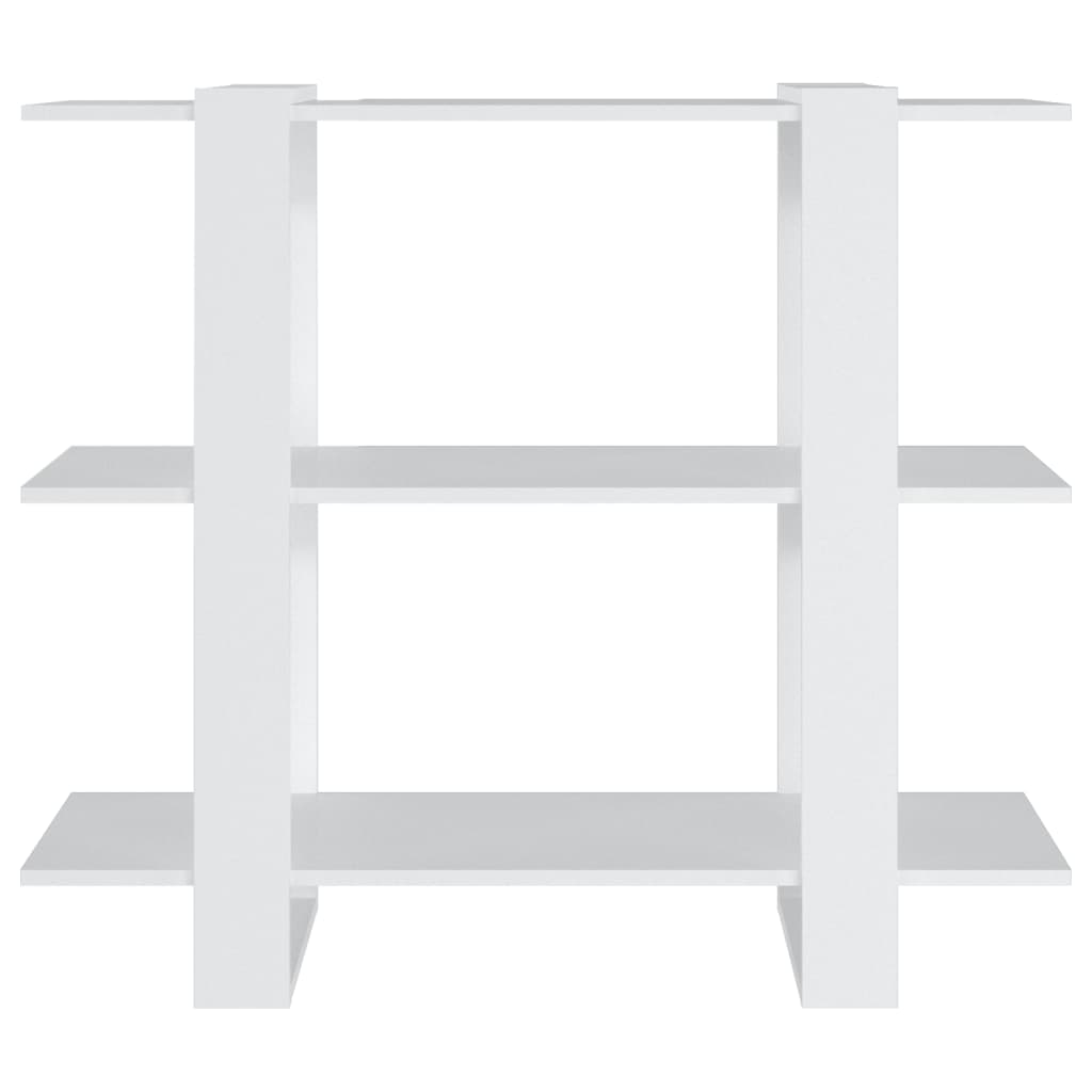 Bücherregal/Raumteiler Weiß 100×30×87 cm
