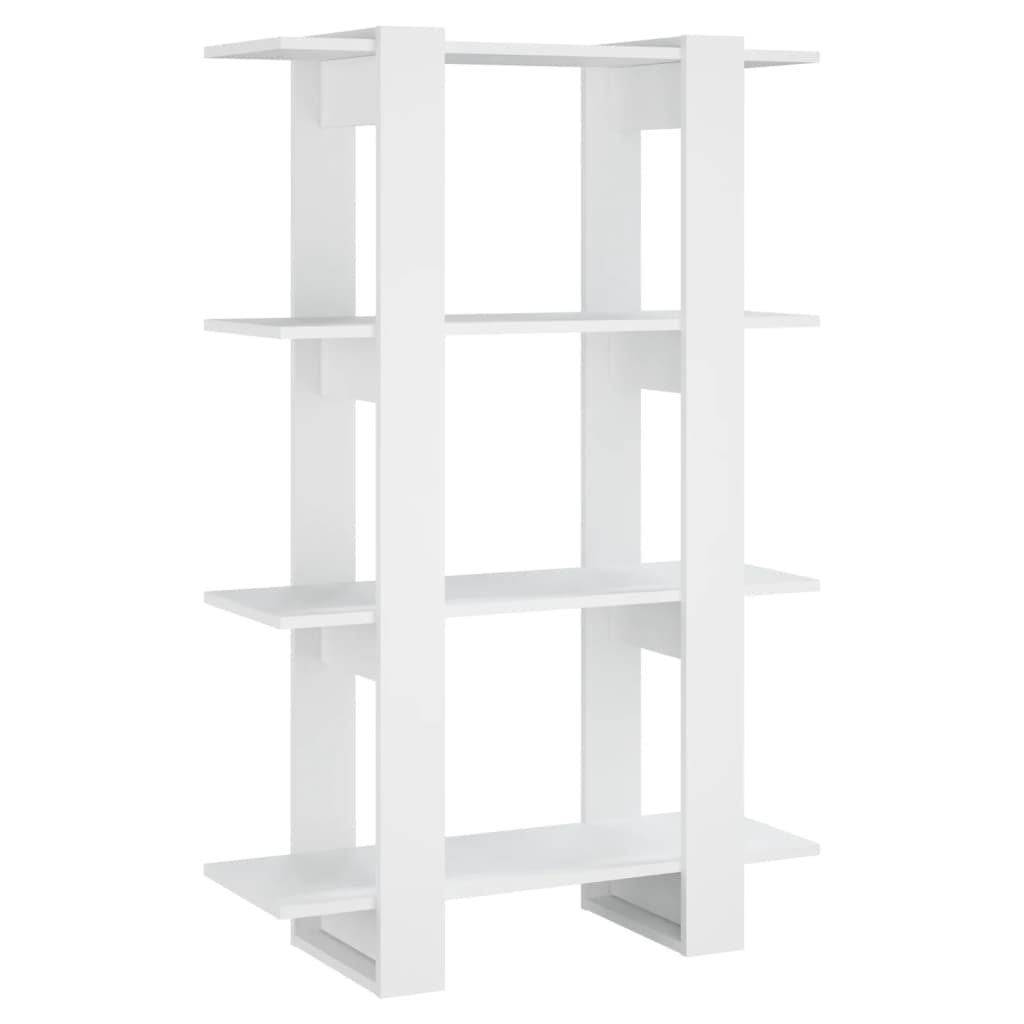 Bücherregal/Raumteiler Weiß 80x30x123,5 cm