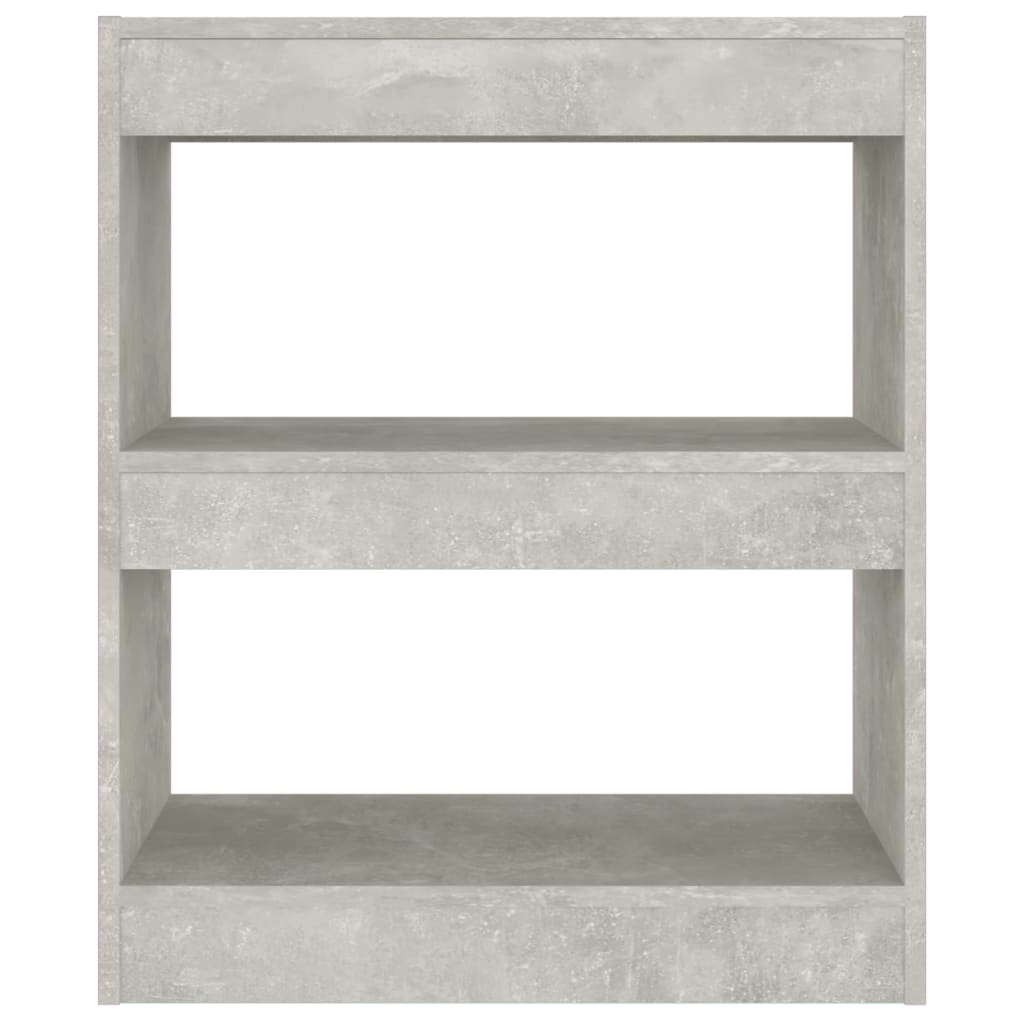 Bücherregal/Raumteiler Betongrau 60x30x72 cm