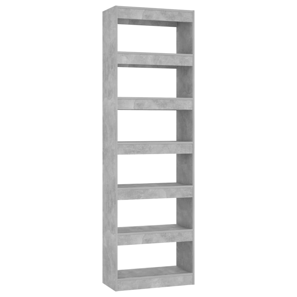 Bücherregal/Raumteiler Betongrau 60x30x198 cm