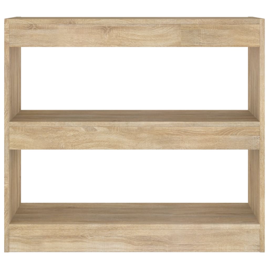 Bücherregal/Raumteiler Sonoma-Eiche 80x30x72 cm