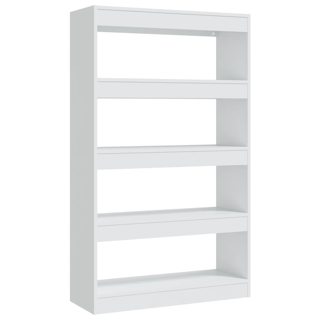 Bücherregal/Raumteiler Weiß 80x30x135 cm Holzwerkstoff