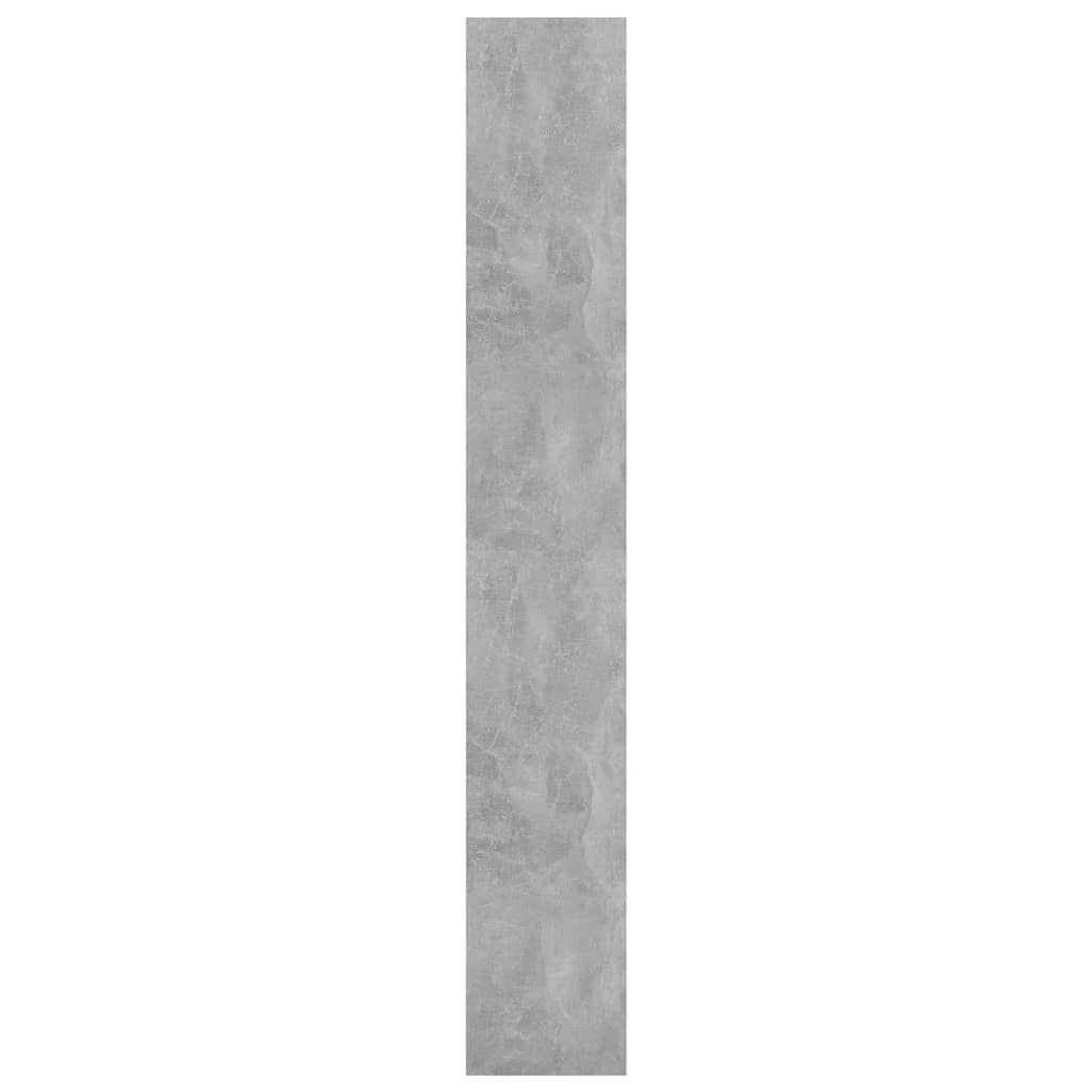 Bücherregal/Raumteiler Betongrau 80x30x198 cm Holzwerkstoff
