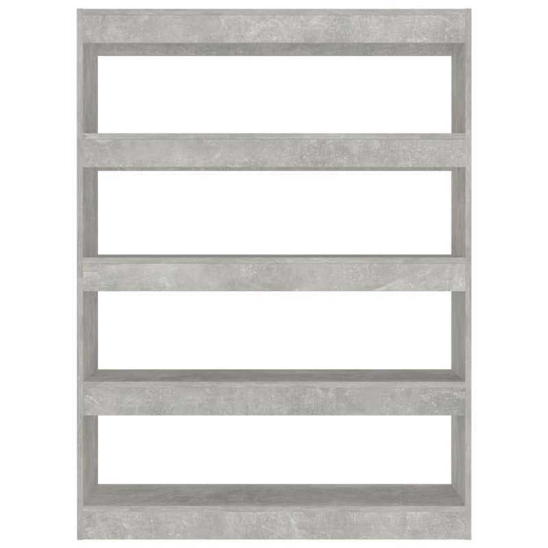 Bücherregal/Raumteiler Betongrau 100x30x135 cm