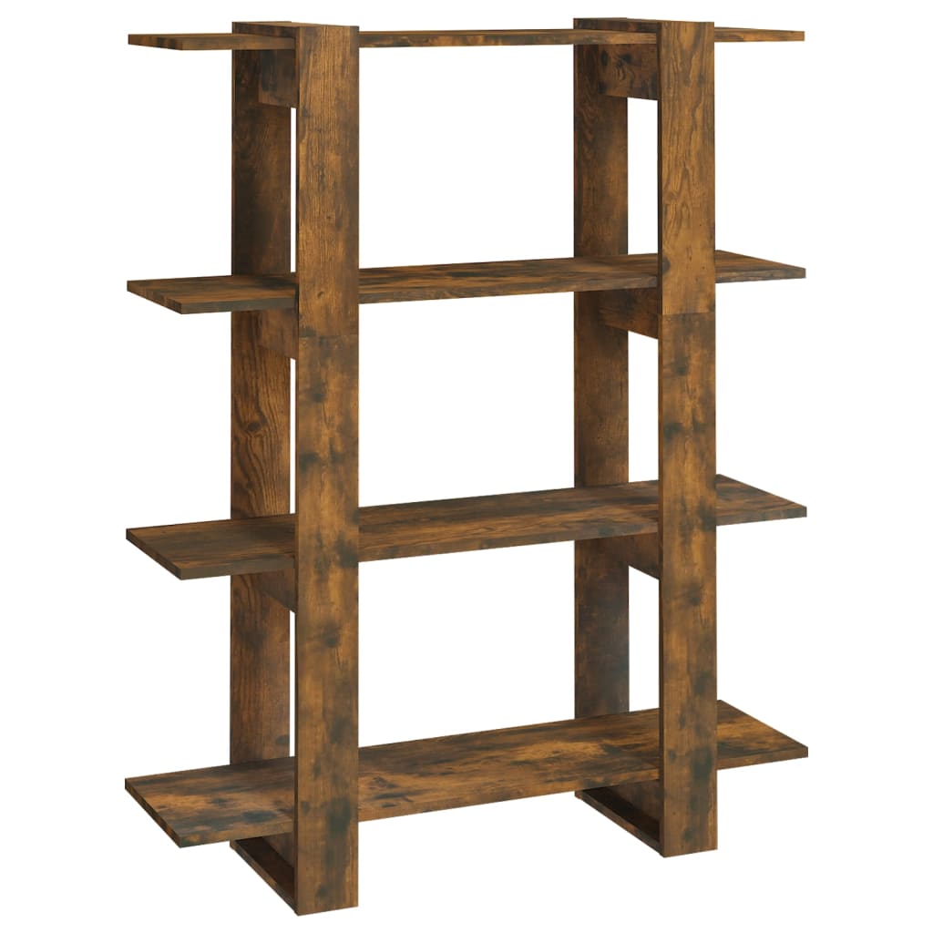 Bücherregal/Raumteiler Räuchereiche 100x30x123,5 cm