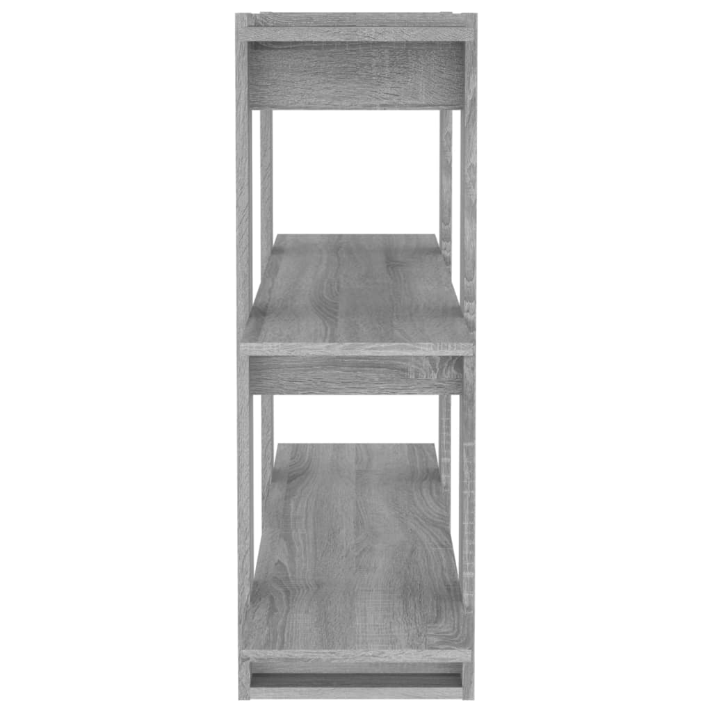 Bücherregal/Raumteiler Grau Sonoma 100x30x87 cm