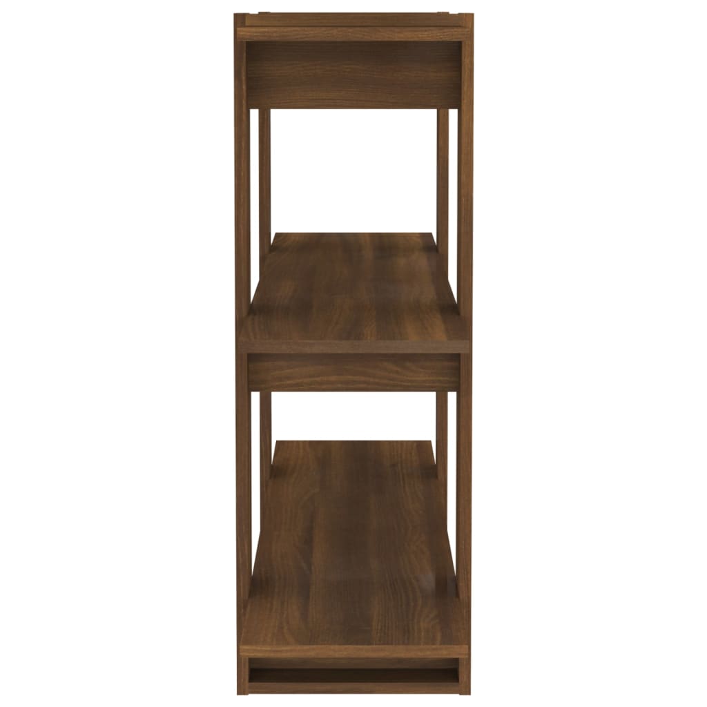 Bücherregal/Raumteiler Braun Eichen-Optik 100x30x87 cm