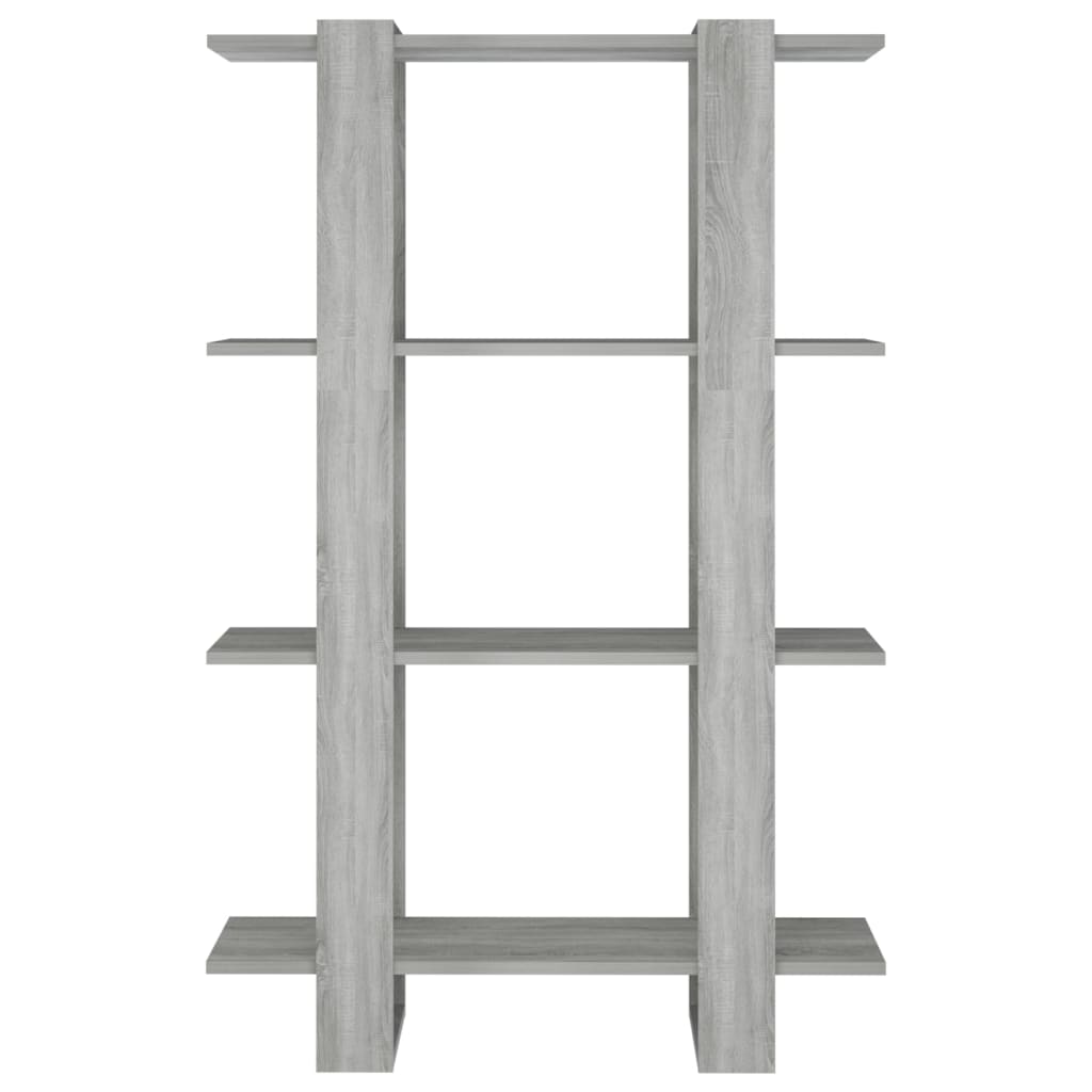 Bücherregal/Raumteiler Grau Sonoma 80x30x123,5 cm