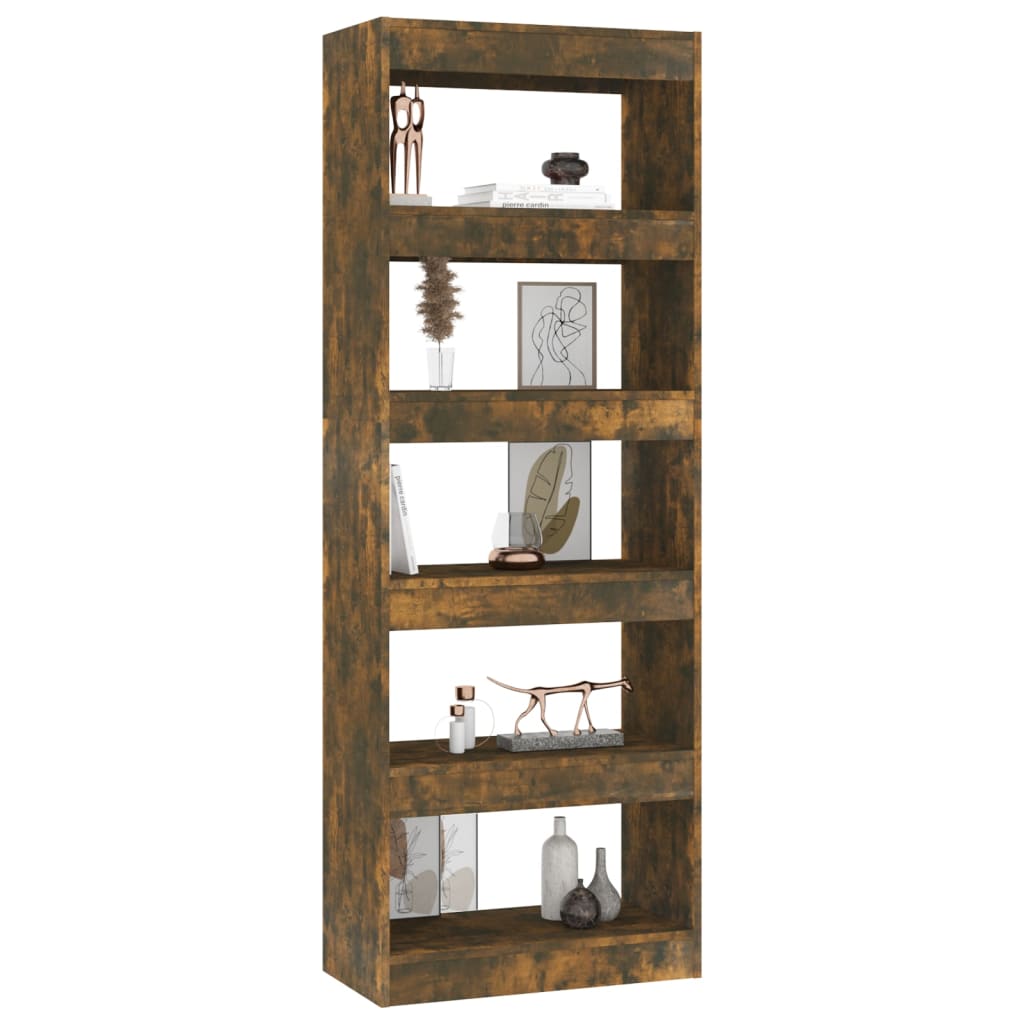 Bücherregal/Raumteiler Räuchereiche 60x30x135 cm Holzwerkstoff