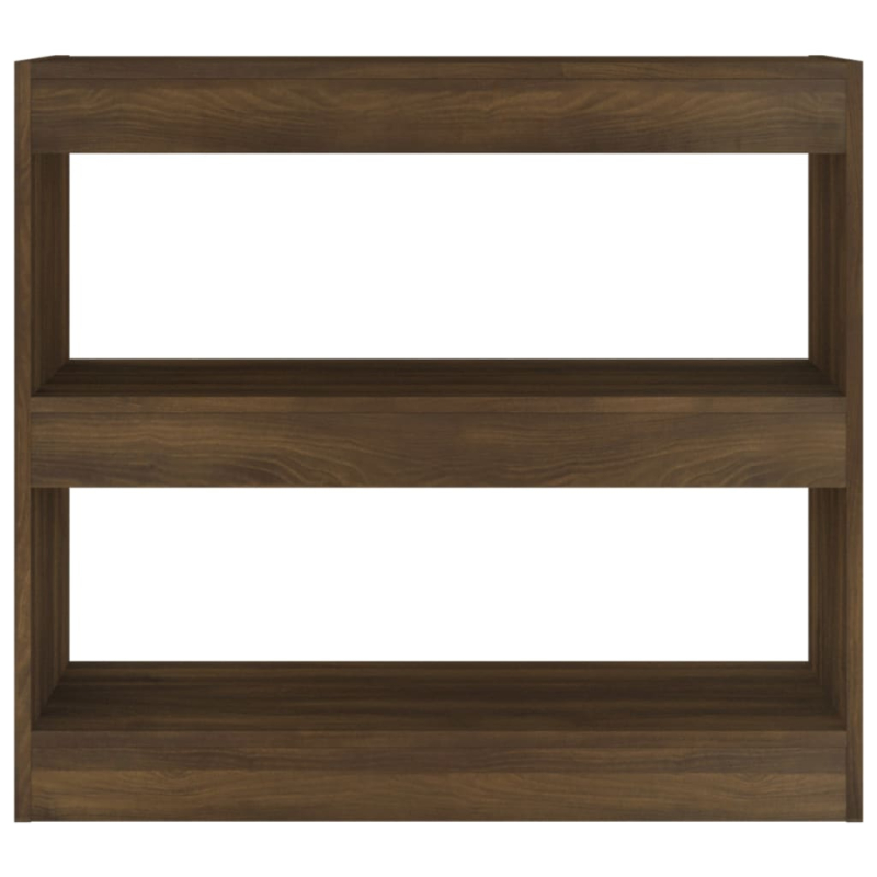 Bücherregal/Raumteiler Braun Eichen-Optik 80x30x72 cm