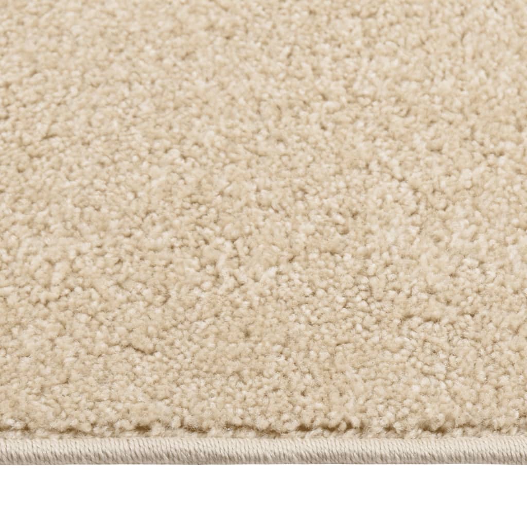 Teppich Kurzflor 80x150 cm Beige