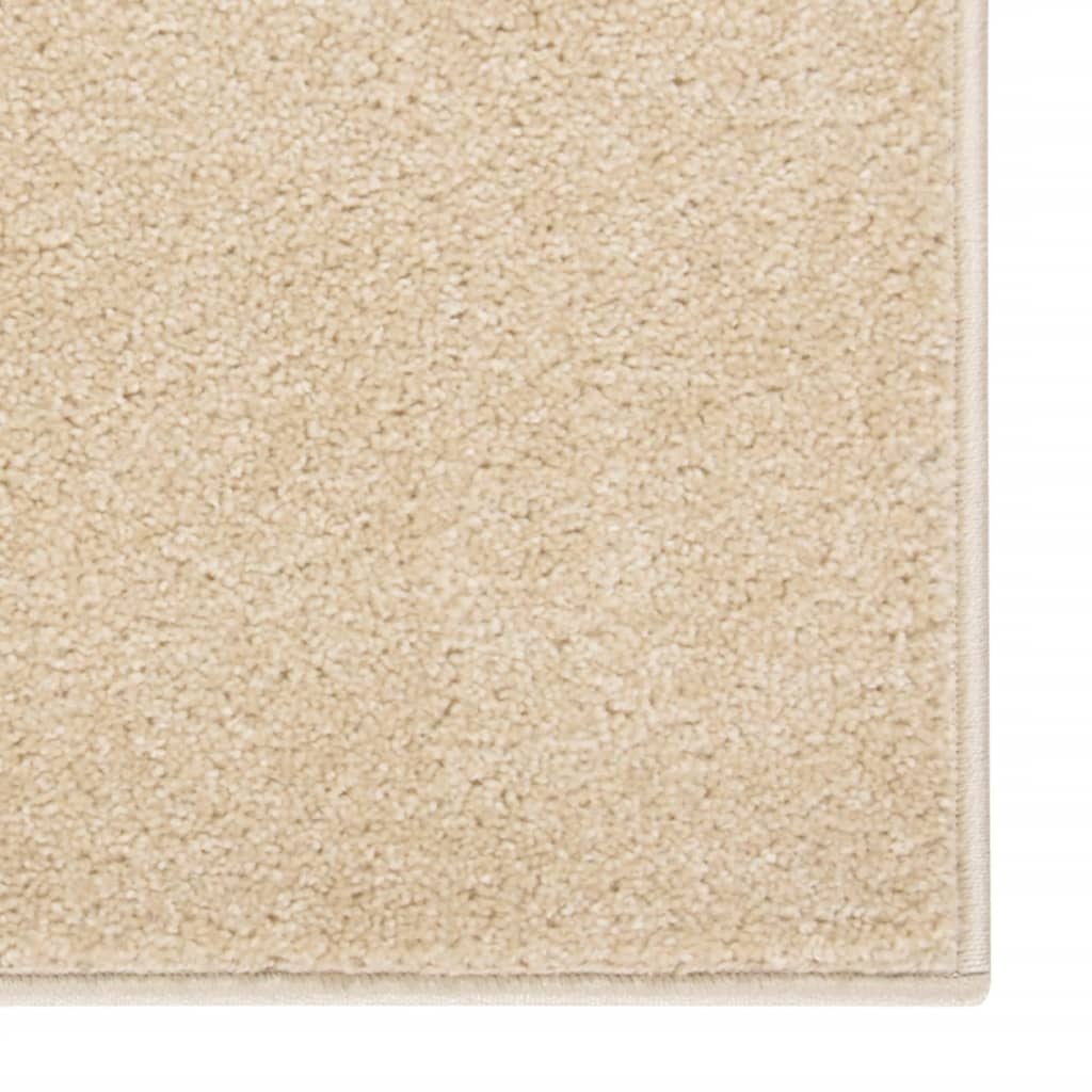 Teppich Kurzflor 80x150 cm Beige