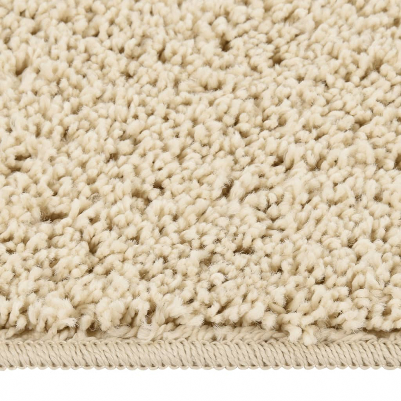 Shaggy-Teppich Creme 120x170 cm Rutschfest