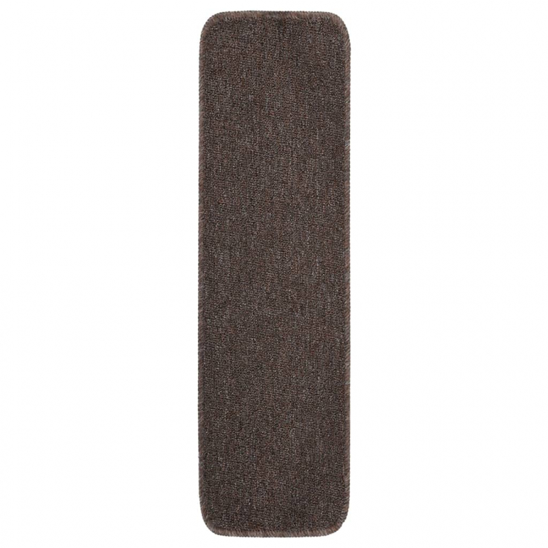 Antirutsch Stufenmatten 15 Stk. 75x20 cm Braun Rechteckig