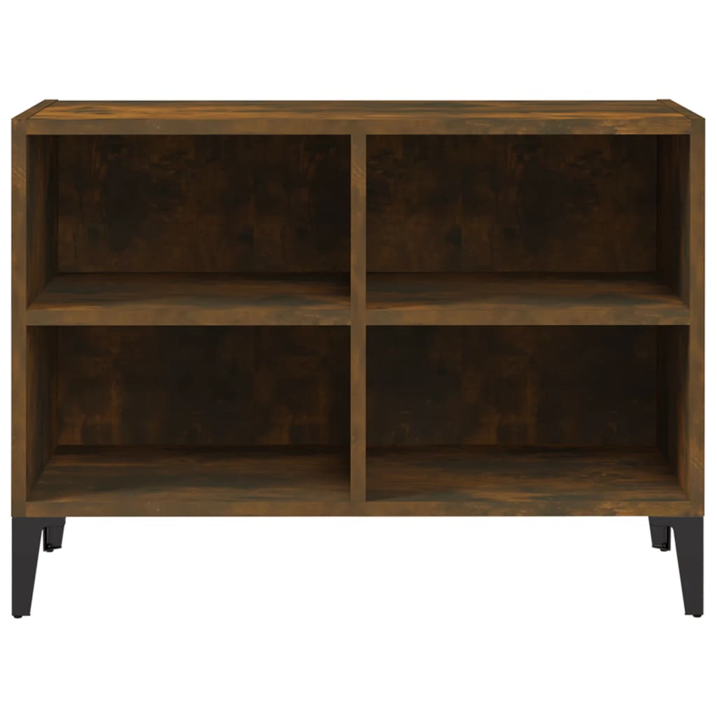 TV-Schrank mit Metallbeinen Räuchereiche 69,5x30x50 cm