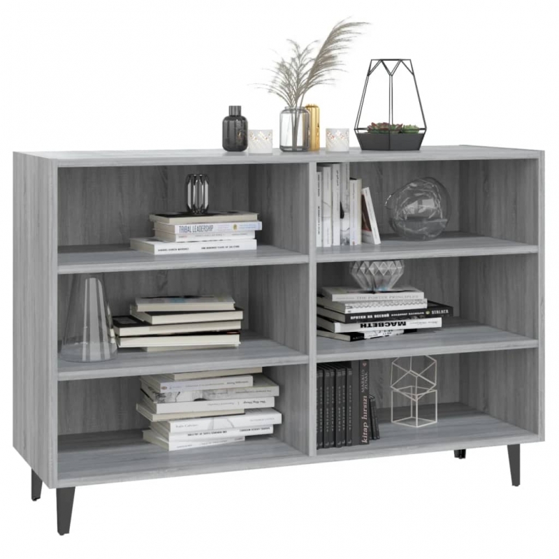 Sideboard Grau Sonoma 103,5x35x70 cm Holzwerkstoff