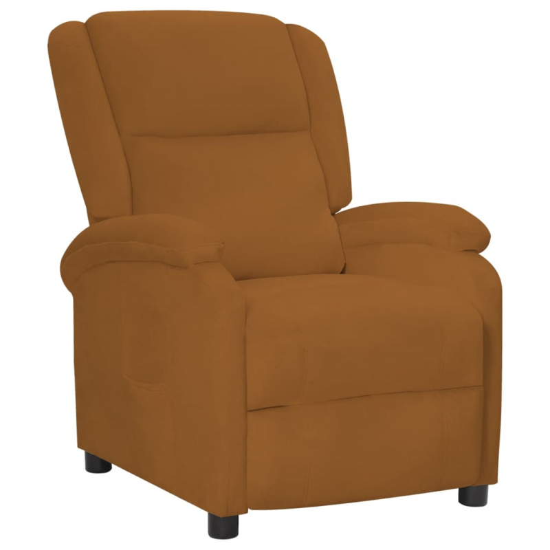 Relaxsessel Braun Samt