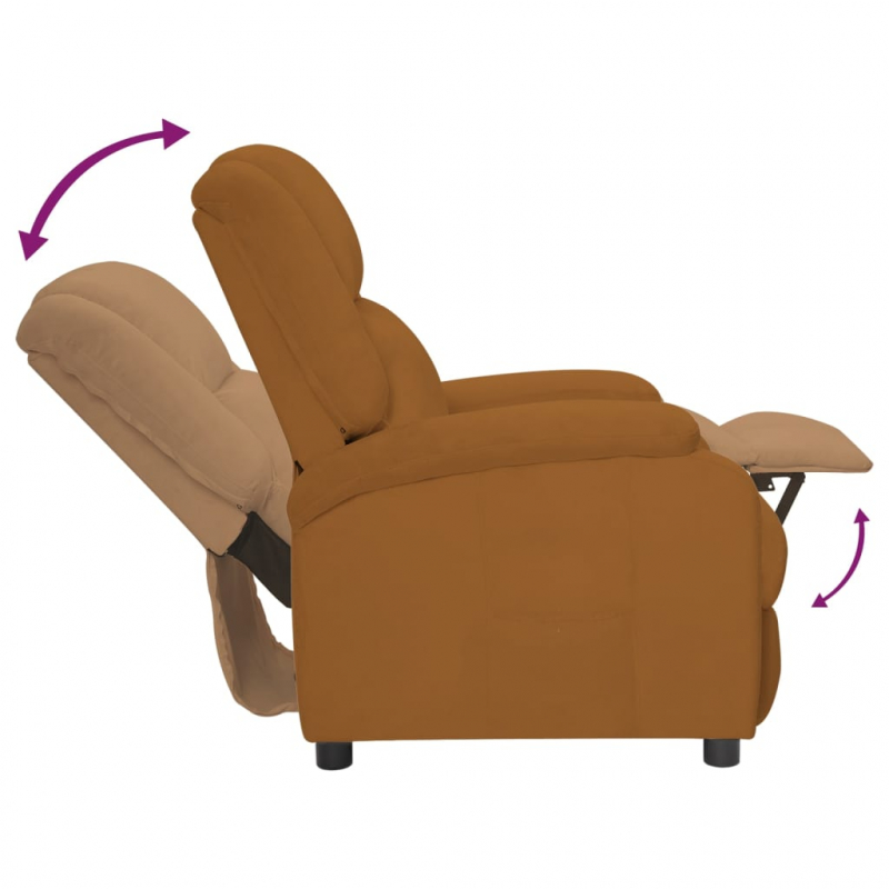 Relaxsessel Braun Samt