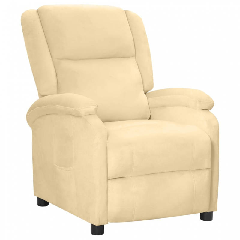 Relaxsessel Creme Samt