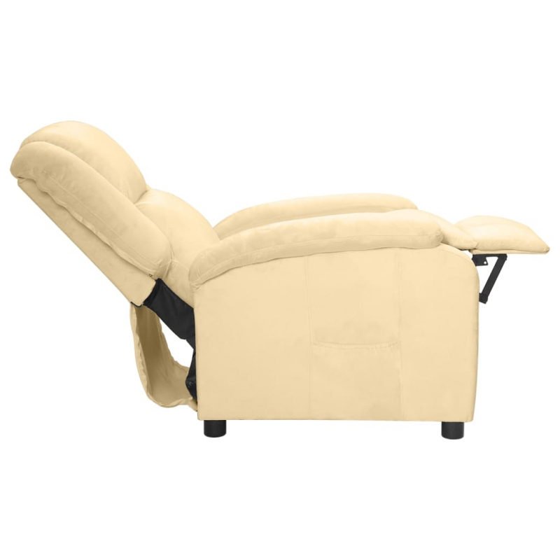 Relaxsessel Creme Samt