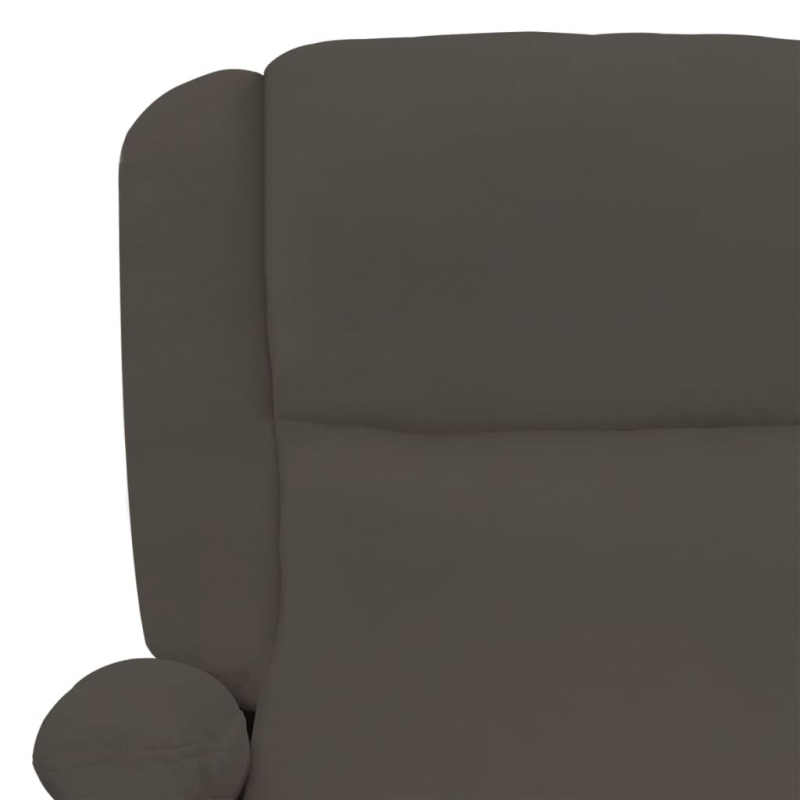 Massagesessel Dunkelgrau Samt