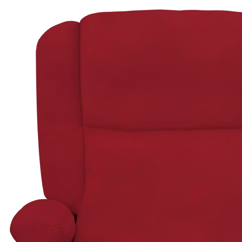 Massagesessel Weinrot Samt