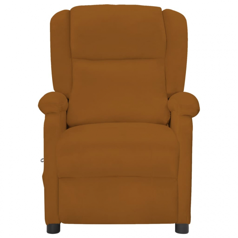 Massagesessel Braun Samt