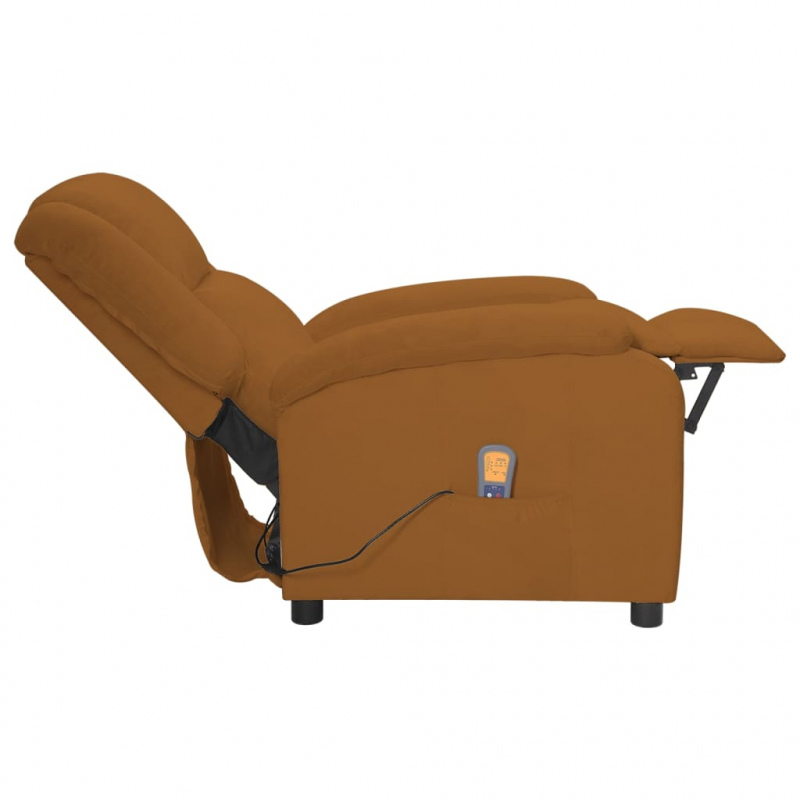 Massagesessel Braun Samt