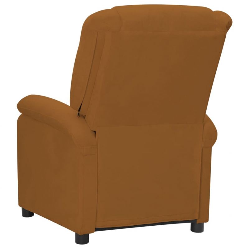 Massagesessel Braun Samt